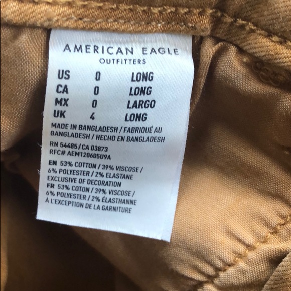 American Eagle Mustard Colored Hi-Rise Jeggings - Picture 5 of 7